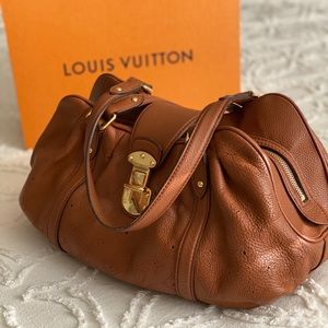 Louis Vuitton Lunar PM Cognac Mahina Leather Bag
